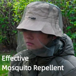 1Pc/4Pcs Mosquito-Proof Caps, Outdoor Fishing Caps, Outdoor Mosquito-Proof Mesh, Insect-Proof Caps, Camping And Cycling