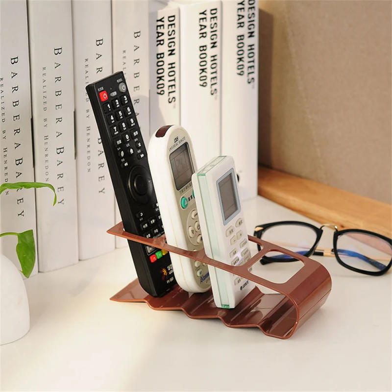 Description Picture 5 of item4 Section Tv Remote Control Stand Holder Home Appliance Remote Control Storage Rack Desktop Bracket For Home Living Room Office