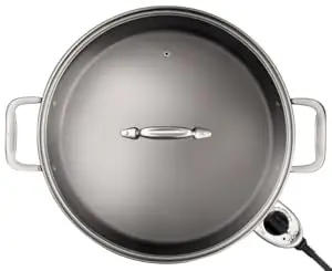 Description Picture 6 of itemElectrics Stainless Steel and Nonstick Surface Skillet 7 Quart 1800 Watts Temp Control, Cookware, Pots and Pans, Oven, Broil, Di