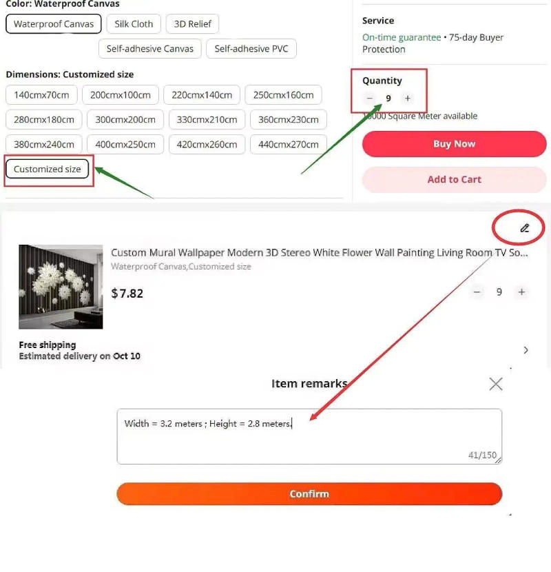 Description Picture 3 of itemCustom Mural Wallpaper Modern 3D White Marble Wall Paper Living Room TV Sofa Luxury Home Decor Background Waterproof 3D Stickers