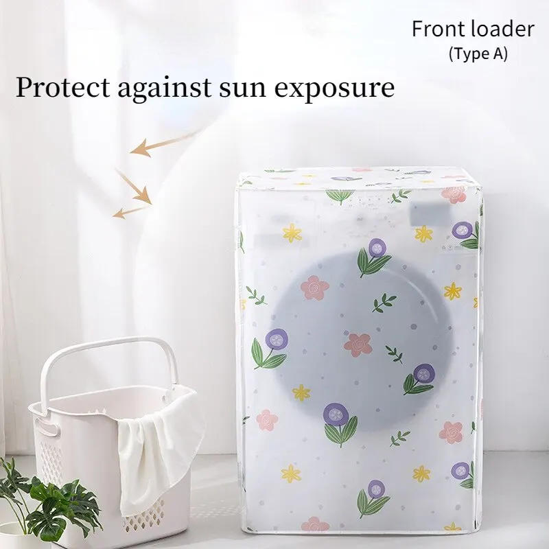 Description Picture 6 of itemAutomatic Washing Machine Cover Waterproof Sun-Proof Dustproof Front Loading Top Load Washing Machine Protector Household Items
