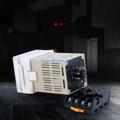 T8UC DC12V/24V/AC220V/380V Programmable Delay Timer DH48S-S Series Repeat Cycle DPDT for Time with Socket 0.1S-99H 8