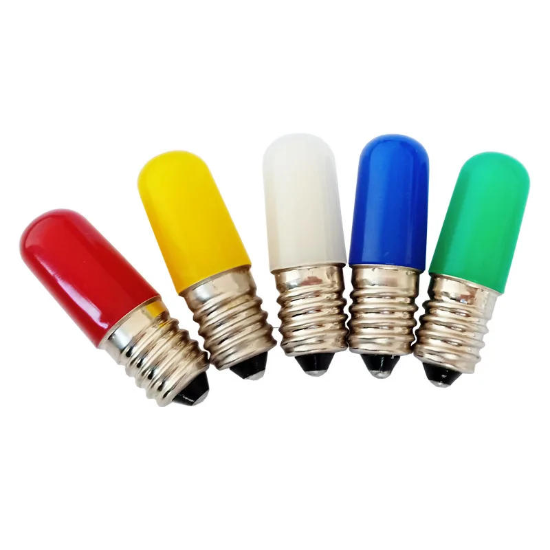 Description Picture 2 of itemT15 E12 E14 Screw Base LED Bulb 2W Energy Saving COB Filament Lamp Colorful Indicator Light 360° Lighting for Home 110V 220V