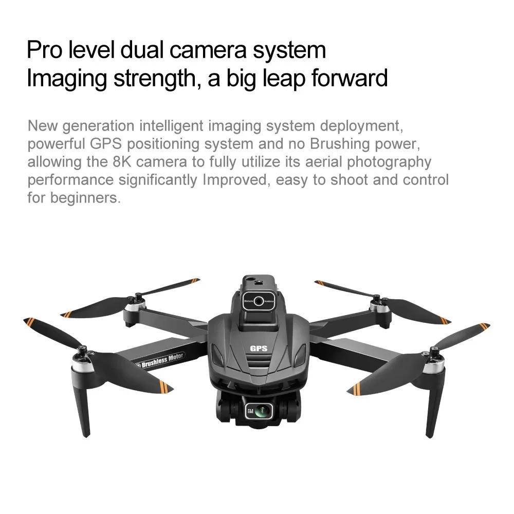 Description Picture 5 of itemV168 MAX PRO Drone GPS 8K Professional With HD Camera 5G WIFI FPV Brushless RC Quadcopter Obstacle Avoidance Automatic Return