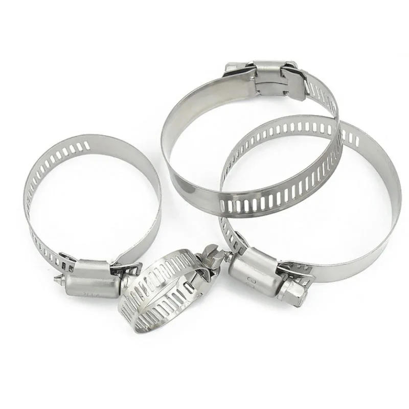 Description Picture 4 of itemAdjustable Drive Hose Clamp 304 Stainless Steel Fuel Line Worm Size Tube Clip Hoop Hose Clamp For Water Pipe Plumbing 8 to 254mm