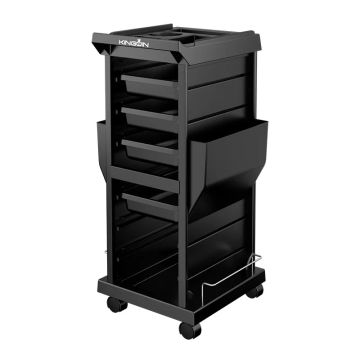 Multi-layer Large Capacity Hairdressing Trolley Splint Curling Iron Storage Shelf Blower Stand Barbershop Salon Trolley Cart