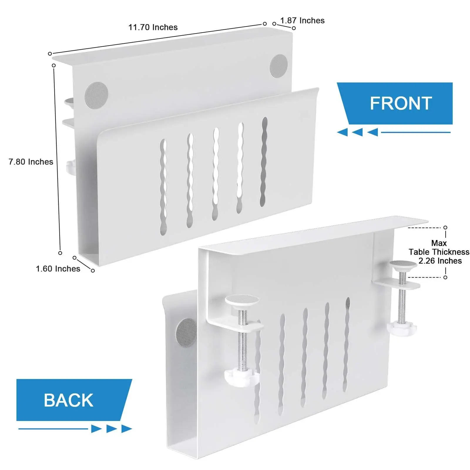 Description Picture 3 of itemLaptop Storage Stand Table Sides Laptop Rack Charging Cooling Stand Tray Under Desk Table Organizer Tablet Rack for IPad Laptop