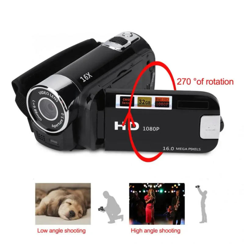 Description Picture 6 of item16MP 16X HD Digital Camcorder 1080P Full HD Digital Video Camera 270 degree Rotation Screen 16X Night Shoot Zoom For Photograph