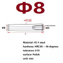 45 # steel internal thread taper pin plus hard positioning pin GB118 taper pin M3M4M5M6M8M10M12*16~150