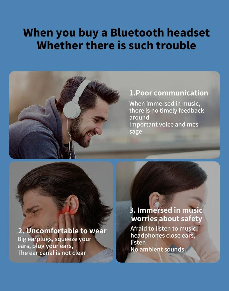 Description Picture 2 of itemTWS Bluetooth 5.4 Earphone Clip on Headphone Wireless Earbud HiFi Stereo Headset Single in-Ear Earphone Sports for Iconic Brand iPhone