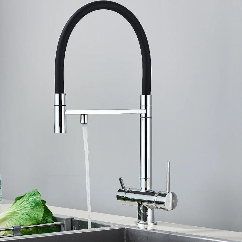 Description Picture 3 of itemKitchen Filter Faucet Chrome Deck Mounted Kitchen Mixer Tap 360 Rotate Drinking Sink Tap Water Purification Tap Crane For Kitche