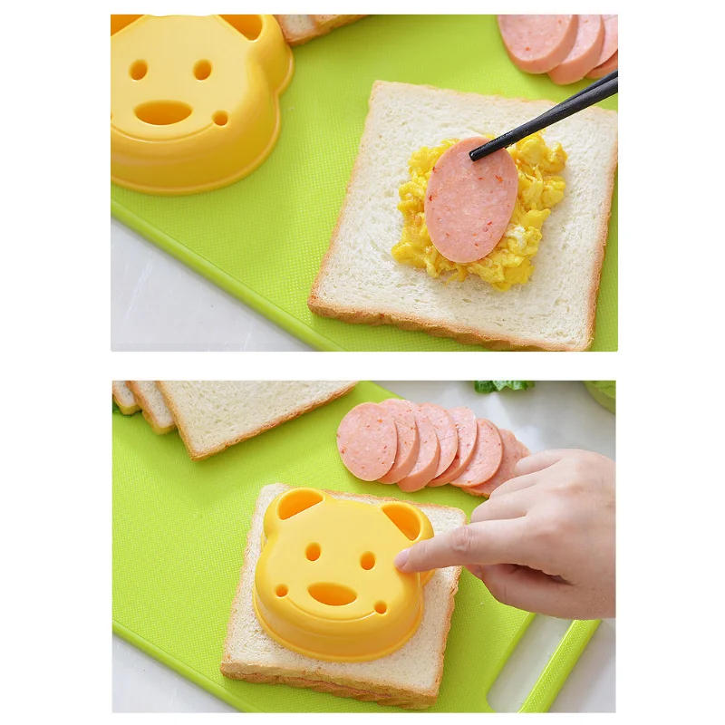 Description Picture 5 of itemCute Bear Sandwich Mold Toast Bread Making Cutter Mould Cute Baking Pastry Tools Children Interesting Food Kitchen Accessories