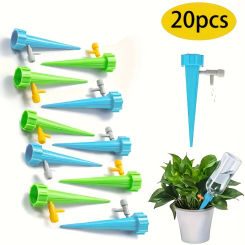 20Pcs Drip Irrigation For Self-Watering Pot Automatic Drip Irrigation Kit Plant Watering Device Adjustable Control Water Dripper