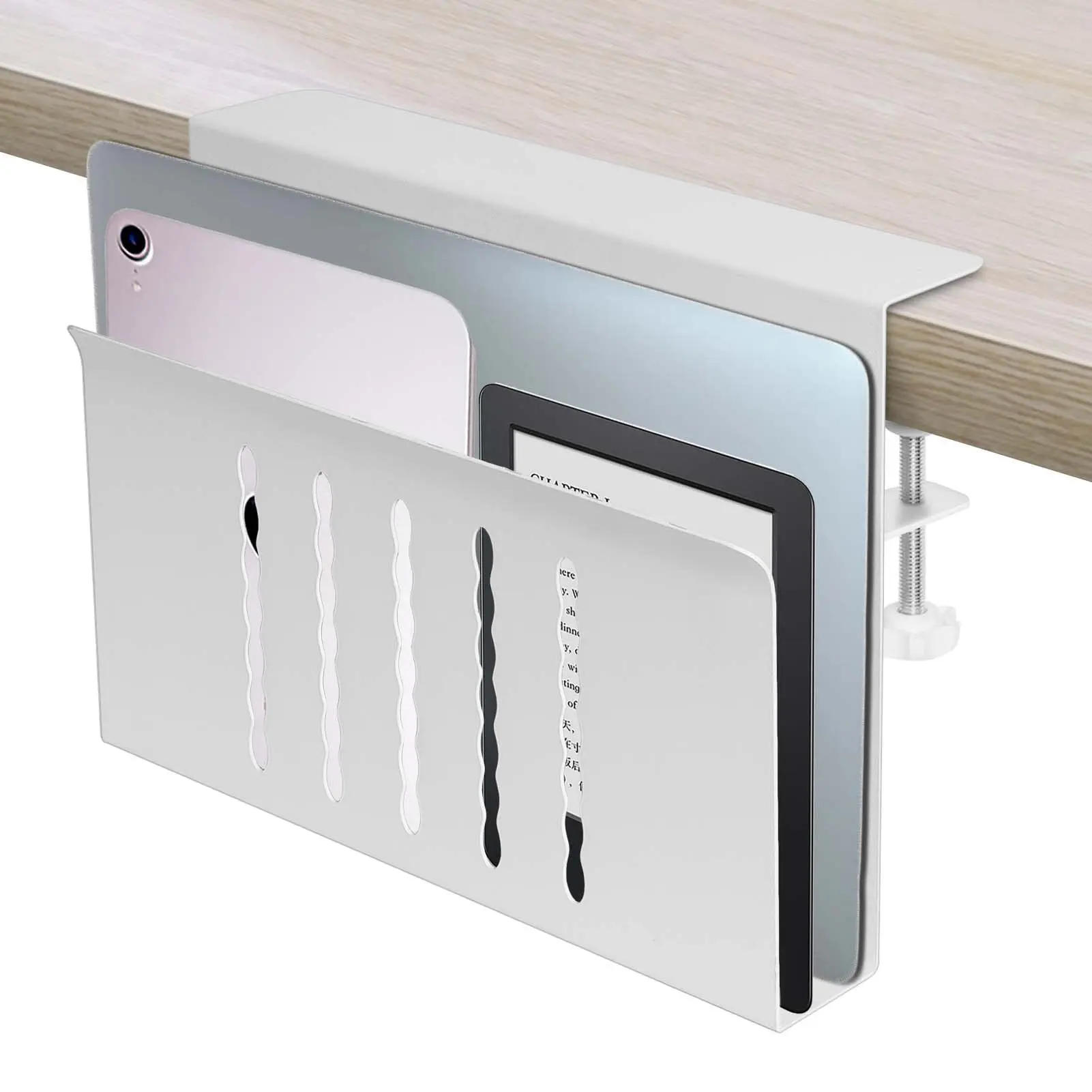 Description Picture 2 of itemLaptop Storage Stand Table Sides Laptop Rack Charging Cooling Stand Tray Under Desk Table Organizer Tablet Rack for IPad Laptop