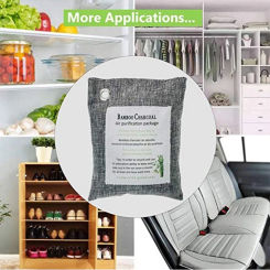 2 Packs Bamboo Charcoal Bag For Household Odor Removal Wardrobe Dehumidification And Moisture-proof Activated Carbon Automotive