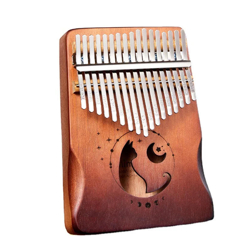Description Picture 6 of itemKalimba Professional Thumb Piano Solid Wood Veneer 17/21 Keys Keyboard Musical Instrument Kalimba Thumb Piano Christmas Present