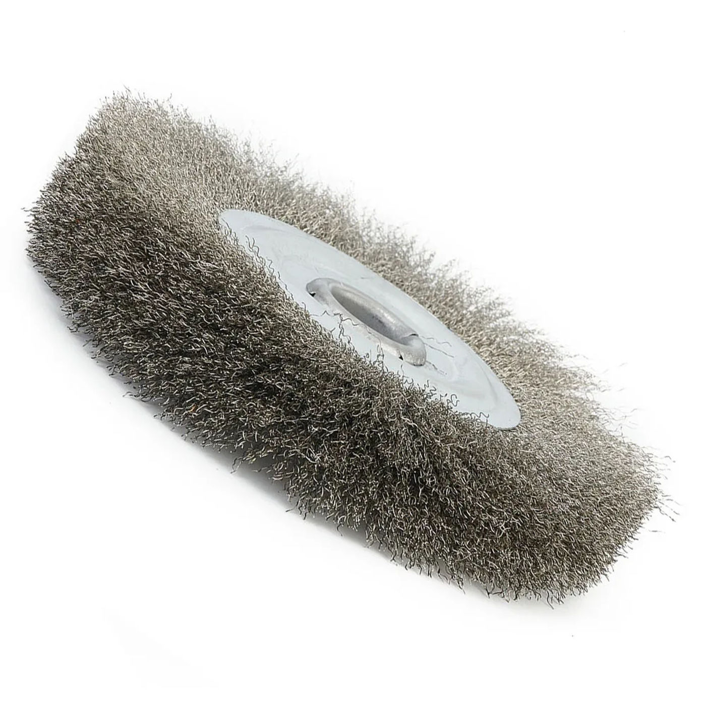 Description Picture 5 of itemCrimped Stainless Steel Wire Wheel Brush 5inch Diameter Moderate Hardness Efficient Cleaning For Deburring And Polishing