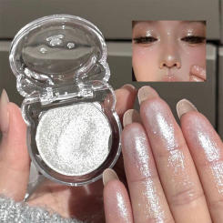 Monochrome Highlighter Champagne Gold Glitter Brighten Shiny Eyes Makeup Mashed Potatoes Texture Diamond Eyeshadow Palette