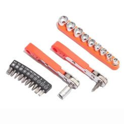 Right Angle Ratchet Wrench Screwdriver Socket Nut Set Metric Screw Driver Bit 1/4 Hexagon Handle Drive Torx Slot Hand Tools 90
