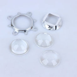 60 90 120 degree LED Lens Optical Glass 44mm Reflector Collimator Fixed Bracket For 20W 30W 50W 100W COB High Power COB Chip