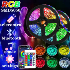 5V RGB 5050 LED Light Strip USB Bluetooth APP Control Flexible Lamp Tape Ribbon Diode For Festival Party Room Decoration Light