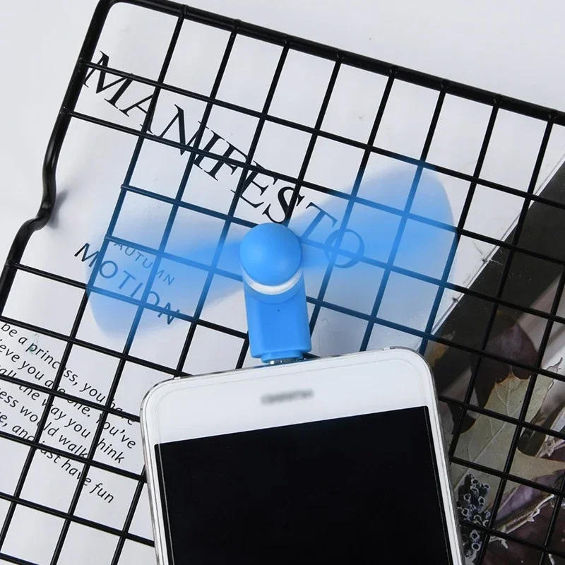 Description Picture 4 of itemCreative Mini Portable Micro Fan Mobile Phone Mini Fan Charging Treasure Cooling Fan USB Gadget Fans Tester For Type-C