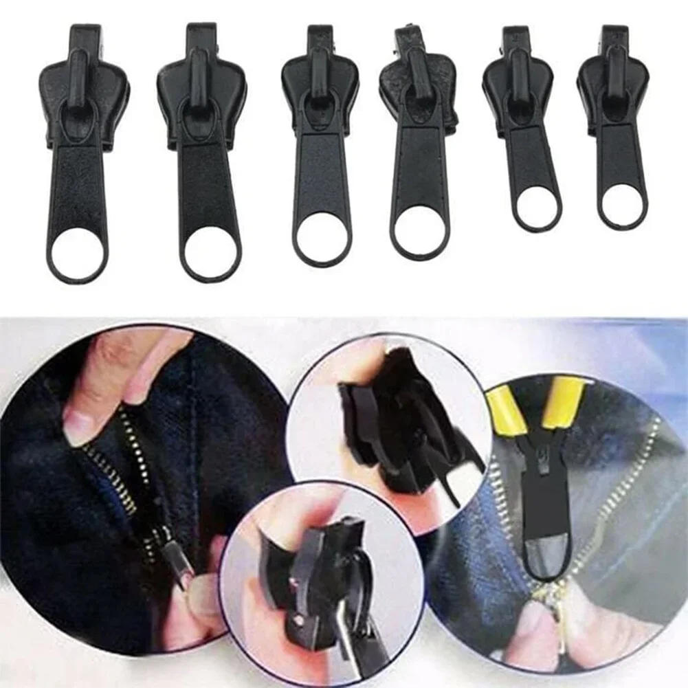 Description Picture 4 of item6pcs Instant Zipper Sewing Universal Instant Fix Repair Kit Replacement Zip Slider Teeth Multifunctional Clothing Zipper