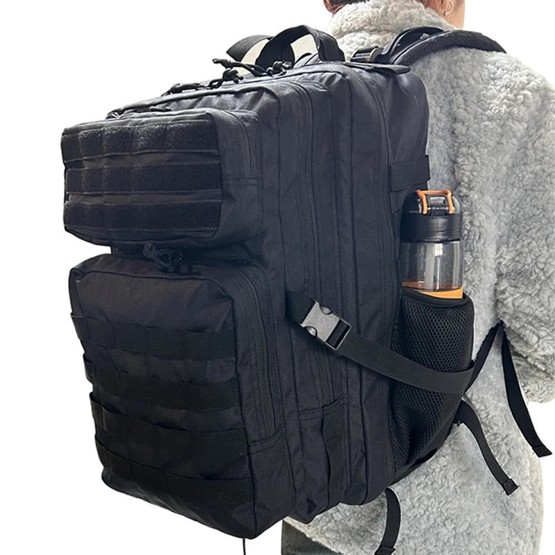 Description Picture 3 of itemLawaia Hunting Backpack Outdoor Rucksacks Tactical Sports Camping Hiking 50L Nylon Trekking Backpack with Bottle Holder