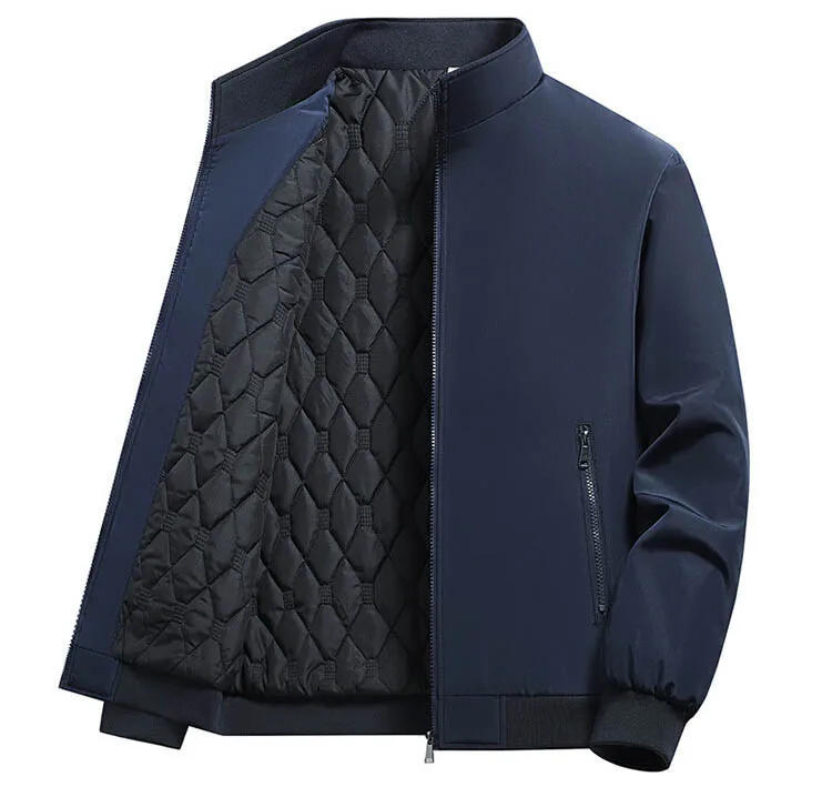 Description Picture 5 of itemPlus Size 7XL 8XL Autumn Winter Bomber Jacket Men Middle-Aged Streetwear Cotton-Padded Coat Fashion Casual Parkas Men Clothing