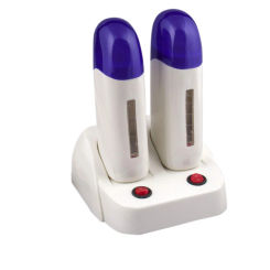 Professional Machine Aluminum Blue And Pink Color Kit Double Wax Warmer wax heater for beauty salon roller wax warmer