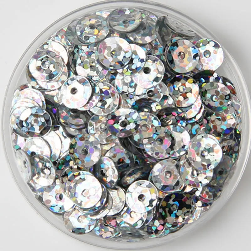 Description Picture 2 of item3mm/4mm/5mm/6mm/sequins concave round loose sequins crafts sequins sewing clothing decoration DIY accessories sequins 10g/20g/50