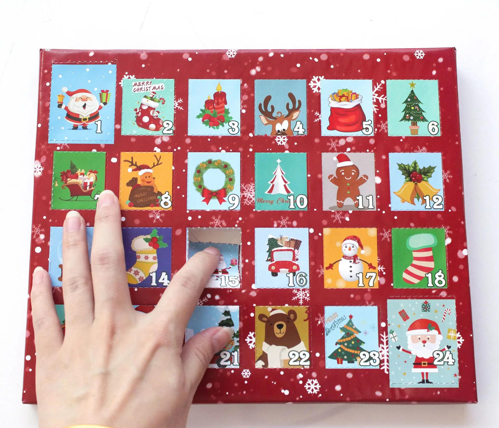 Description Picture 6 of item24 Days DIY Advent Calendar Jewelry Gift Box Blue Jewelry Bracelets Set for Girls Kids 2023 Countdown Christmas Advent Calendar