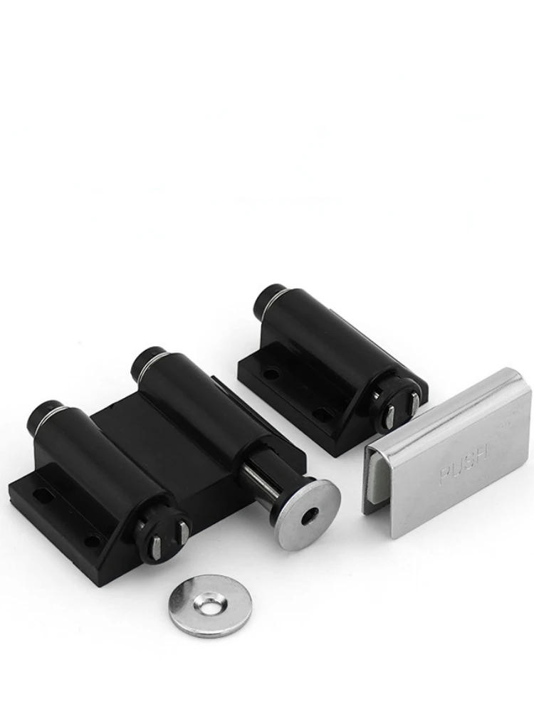 Description Picture 2 of itemBlack single door double door rebounder hidden cabinet rebounder Damper wardrobe cabinet rebounder door closer cabinet doors