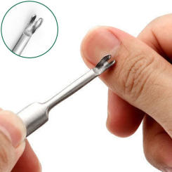 Professional Cuticle Remover Stainless Steel Dead Skin Pusher Nail Art Manicure Tools Nail Cleaner Trimmer Pushers