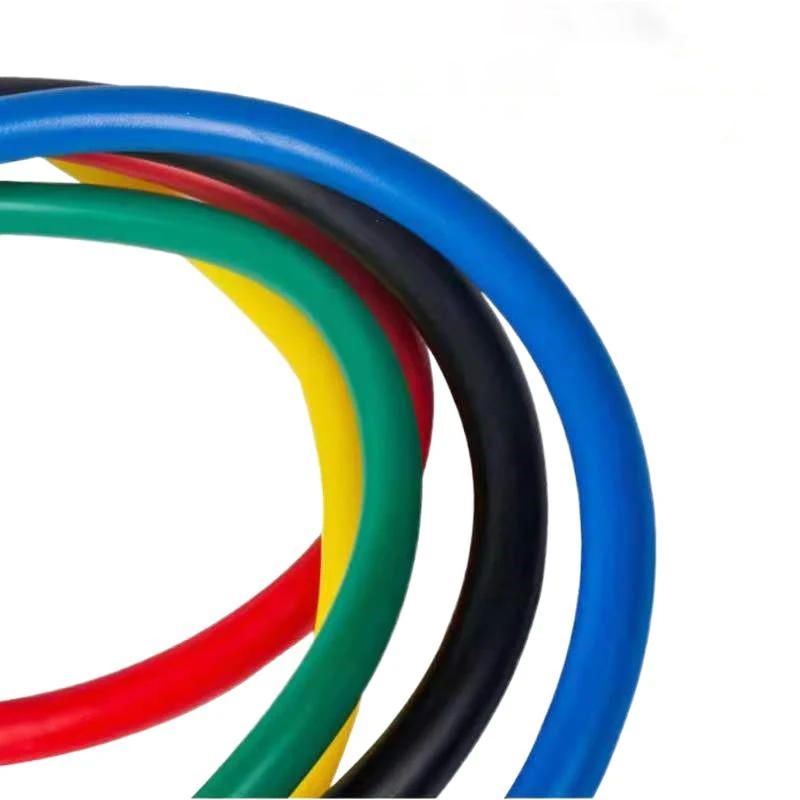 Description Picture 5 of item120CM Level 5 Straight Line Tensile Yoga Exercise Chest Expansion Elastic Exercise Family Exercise Muscle Training Rubber Tube