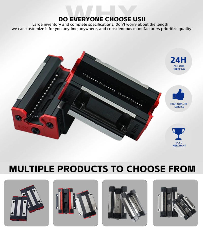 Description Picture 5 of item1pc HGH25CA HGW25CC Slider Block Match Use HGR25 Linear Guide For Linear Rail CNC Diy Parts