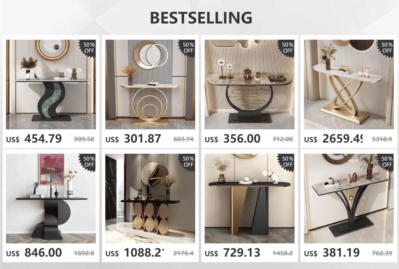 Description Picture 2 of itemConsole Vertical Living Room Table Corner Minimalist Mini Office Table Nordic Classic Tisch Wohnzimer Entrance Hall Furniture