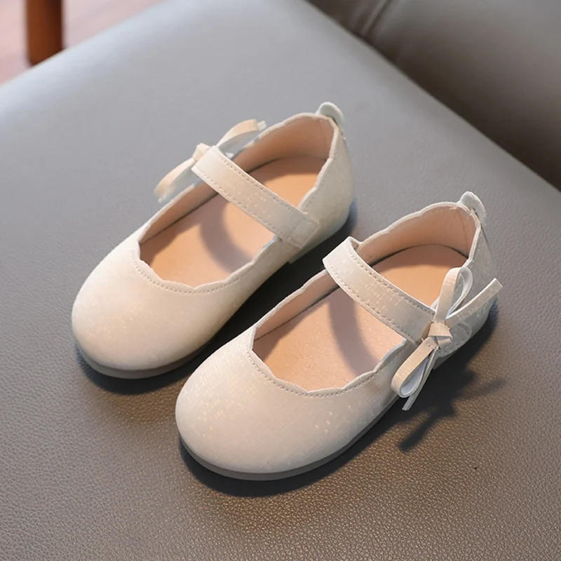 Description Picture 4 of itemToddler Little Girls Ballerina Flats Shoes Slip-on School Party Dress Shoes Sweet Girls Shoes