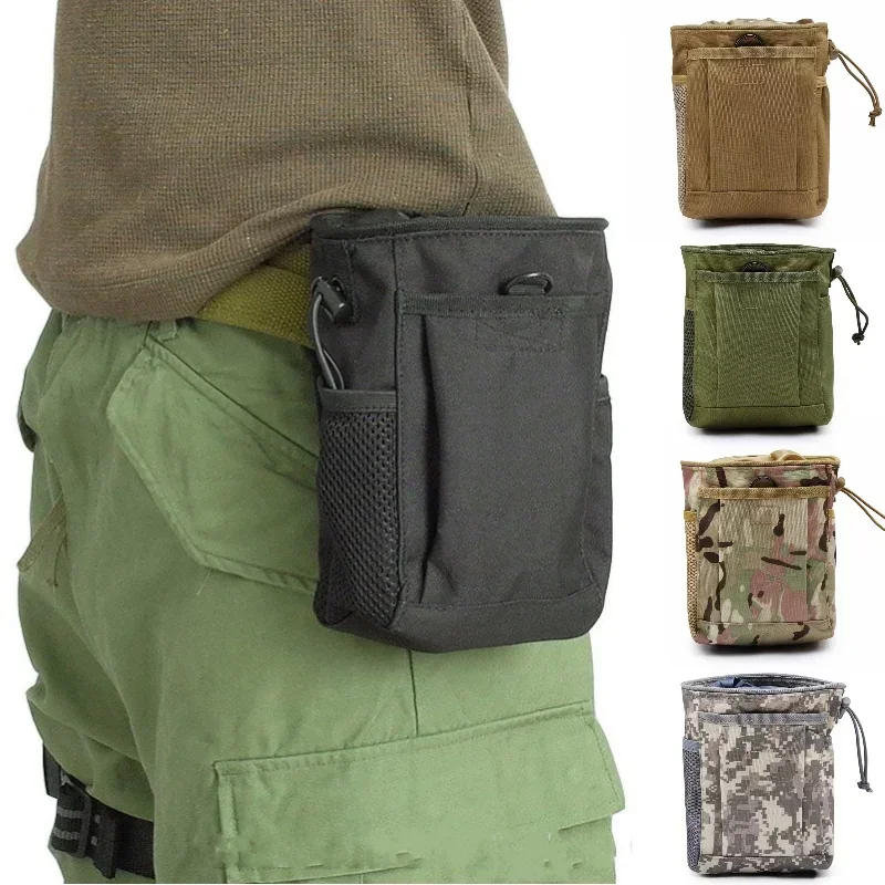 Description Picture 5 of itemMolle Magazine Dump Drop Pouch Outdoor Hiking Hunting Accesssories Recovery Waist Pack Utility EDC Tool Bag Ammo Mag Pouches