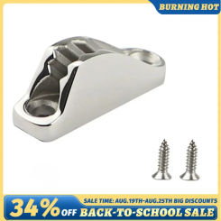 Sailing Rigging 316 Stainless Steel Clam/ Fairlead Cleat Polished Silver Sizes 3mm/6mm