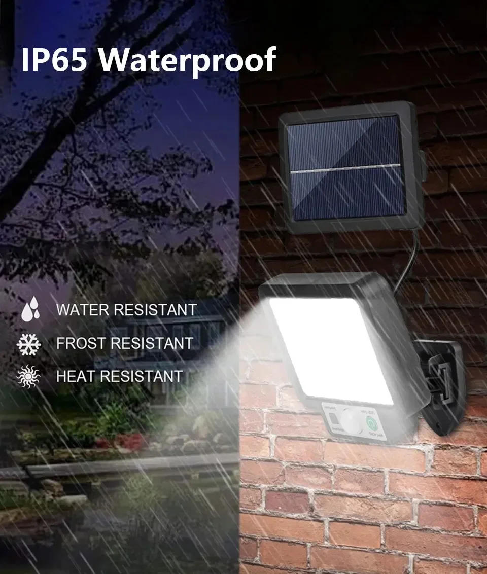 Description Picture 5 of itemSolar Wall Lamp Split LED Solar Light 3 Mode Motion Sensor With Remote Control Outdoor Waterproof Garden Street Garage Light