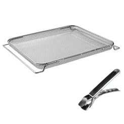 Air Fryer Basket For Ninja Foodi DT251 DT201 Stainless Steel Replacement Airfry Oven Pan With Clip Household Tool Parts