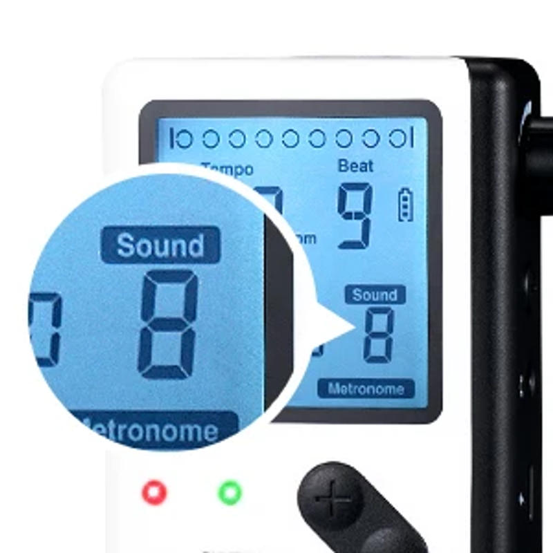 Description Picture 6 of item2-in-1 Pocket LEKATO Electronic Digital Metronome for Piano Guitar Drum Ukulele Practice with Timer 8 Beat Tones Tone Generator