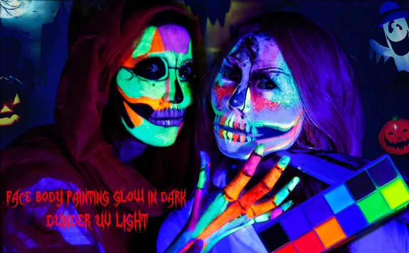 Description Picture 3 of itemSFX Makeup Kit 12 Color Face Body Paint Oil Stage Special Effects Halloween Wound Scar Wax Makeup Fake Scab Blood Spatula Paint