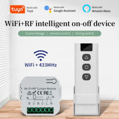 Tuya WiFi Smart Curtain Switch Controller Roller Blinds Shutter Motor Smart Life Remote Control Alexa Google Home Voice Control