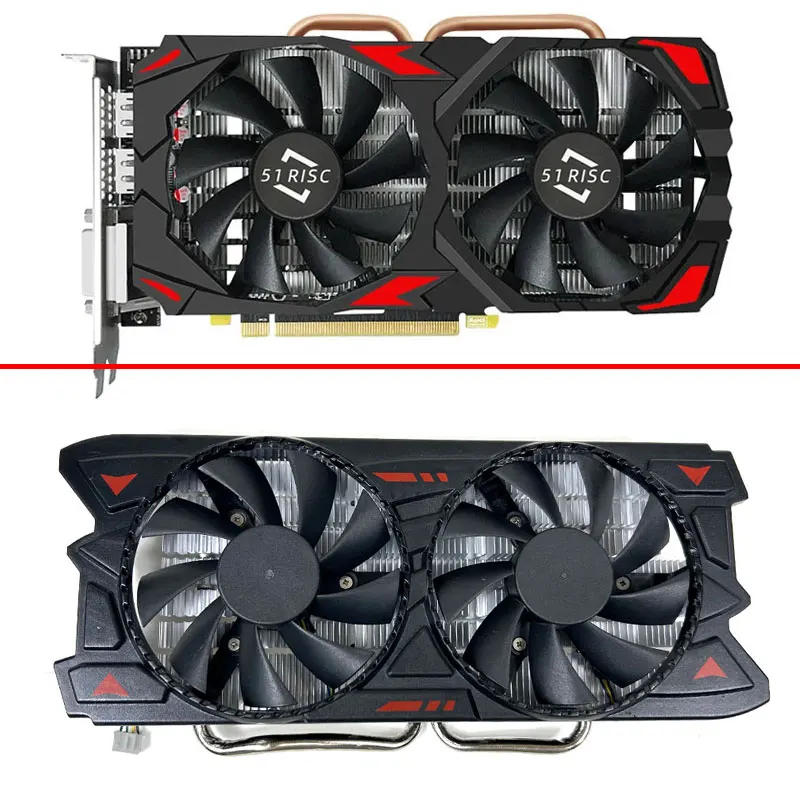 Description Picture 2 of itemCPU heat sink SIZE 53*53MM For 51RISC Video Card AMD RX 580 8G Graphics Cards For RX580 Series Cards RX580 DisplayPort Cooling