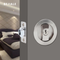 Black Sliding Door Sliding Door Lock Bathroom Balcony Interior Kitchen Double Hook Sliding Door Built-In Invisible Hook Lock