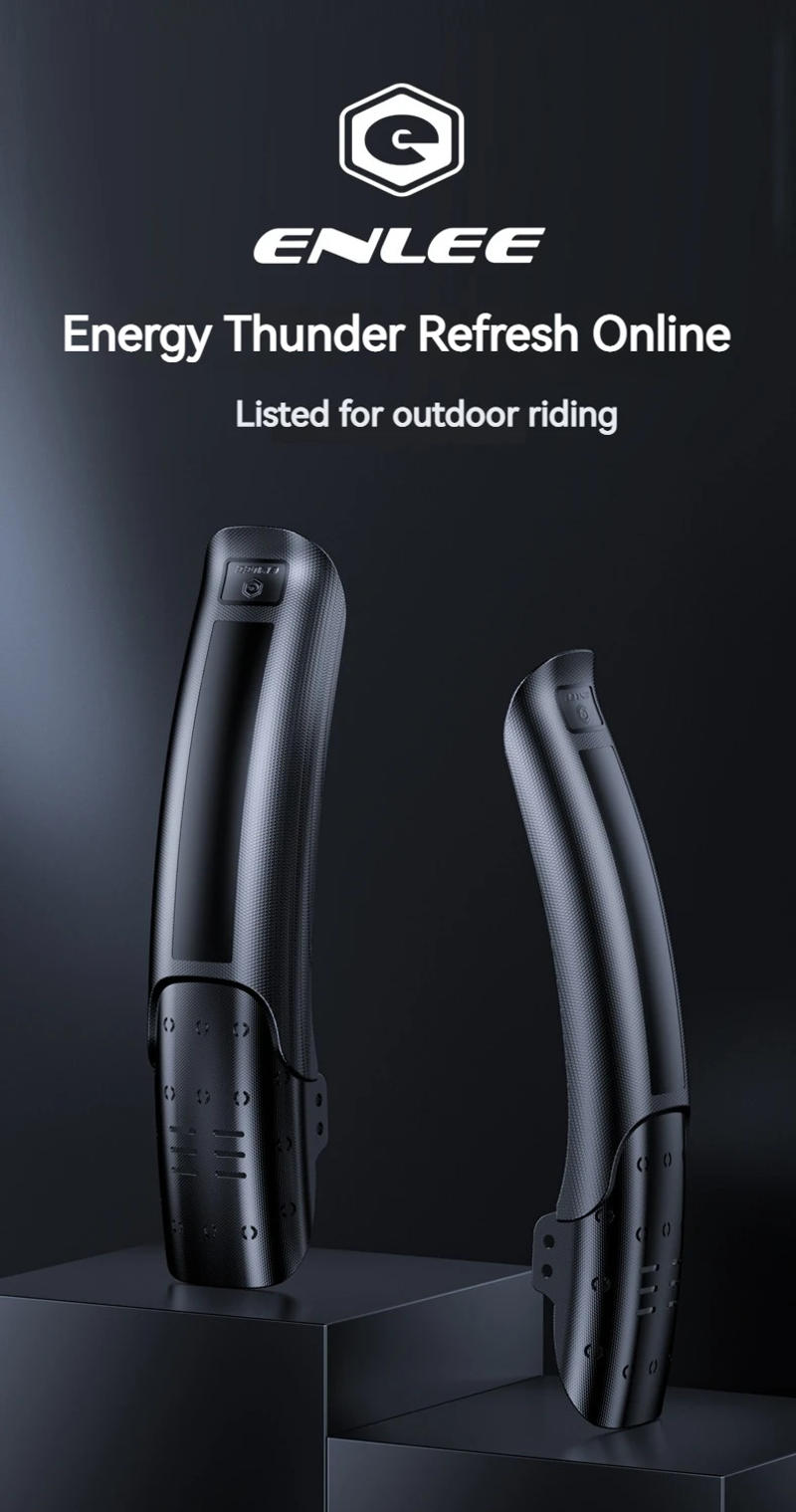 Description Picture 3 of itemENLEE Bike Mud Guard Bicycle Hard Shell Fenders Carbon Fiber Front/Rear Wheel Universal Mudguard MTB Bike Wings Mud Flaps Fender