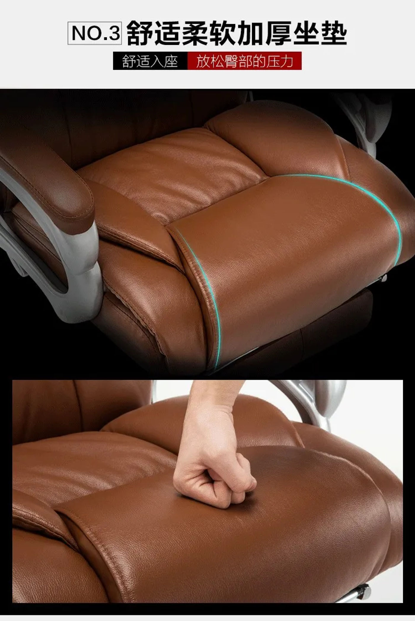 Description Picture 5 of itemAoliviya Official New Executive Chair Comfortable Office Chair Home Long Sitting Computer Chair Lunch Break Reclining Massage Ch