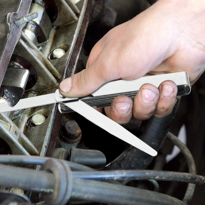 Description Picture 6 of itemSpurtar 32 Blades Feeler Gauges 0.001-0.04" (0.03-1.00mm) Tapered Feeler Gauge Set Stainless Steel Thickness Gauges Dual Marked